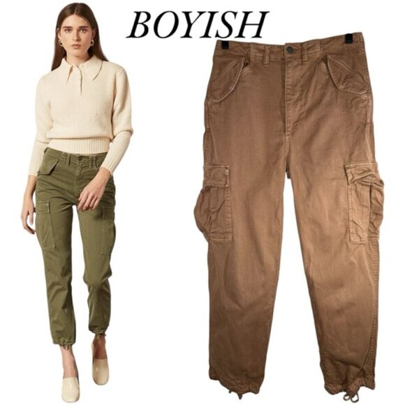 Boyish The Kai High Waisted Cargo Pants Labyrinth size 28 - Picture 1 of 10